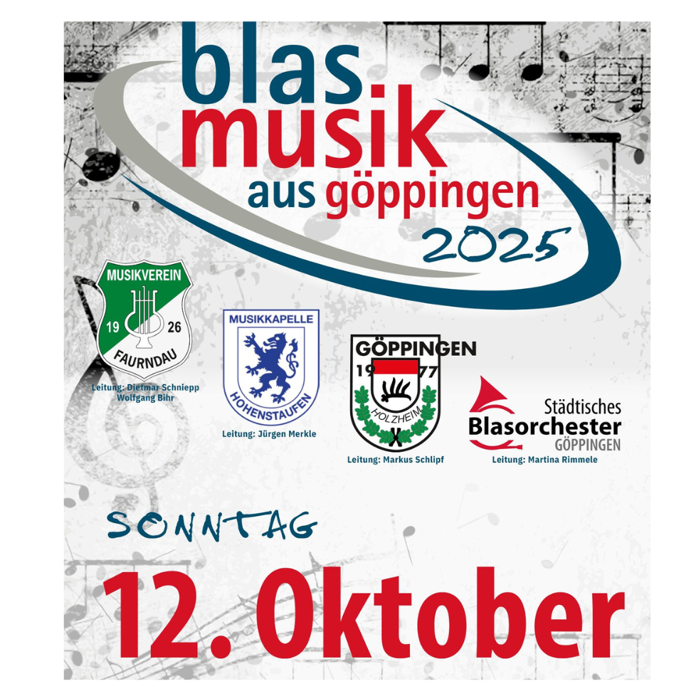 Blasmusik aus Göppingen  | 12.10.2025 18:00 Uhr