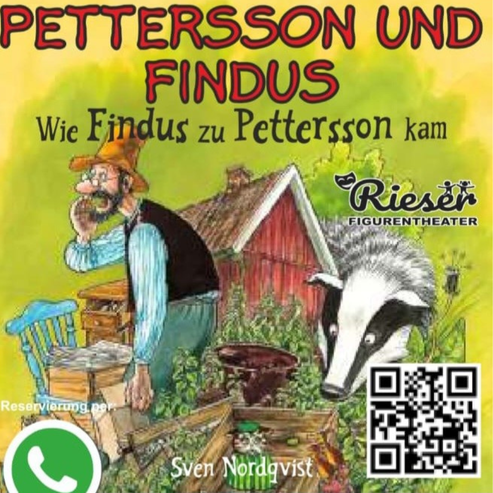 Pettersson und Findus – Figurentheater | 26.10.2025 14:00 Uhr  + 16:00 Uhr